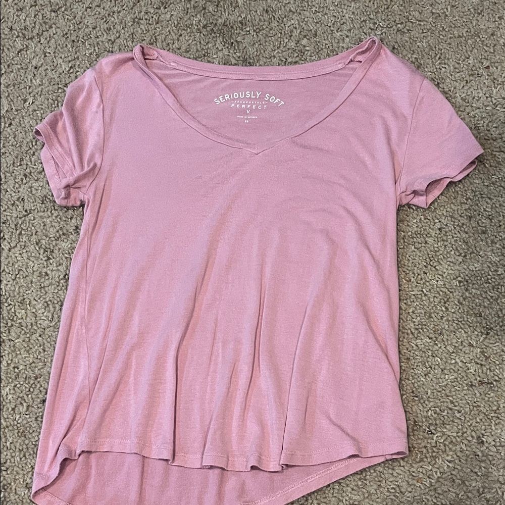 Aeropostale Light Pink Short Sleeve Tee